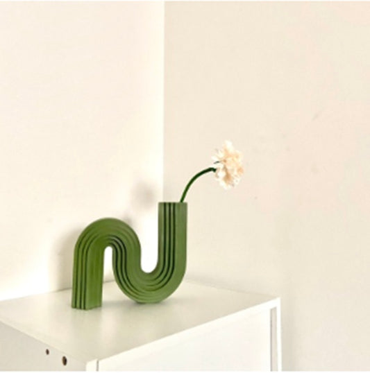 Nordic Geometric Minimalist Vase — view 2