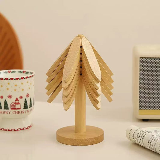 Bamboo Tree-Design Coaster Set — view 2