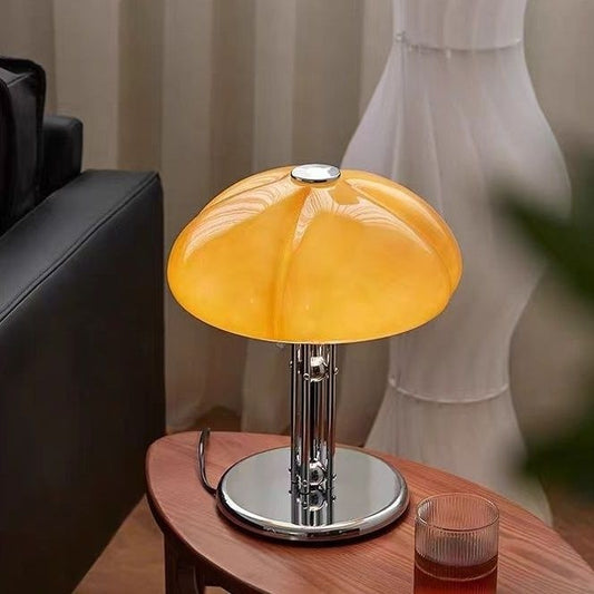 Vintage Bauhaus Mushroom Table Lamp Rechargeable Bedside Lighting, Bauhaus mushroom table lamp — view 2
