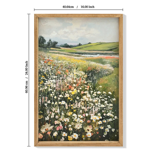 Wildflower Meadow Framed Canvas — view 2