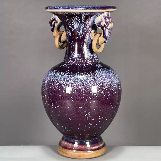 Kiln-Glaze Double-Ear Vase — view 2