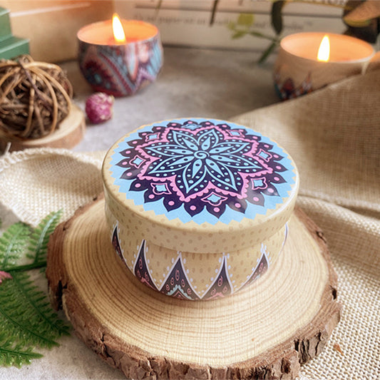 Dried Flower Soy Candle in Tin — view 2