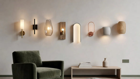 Professional header image for list-based article: 8 Modern Wall Sconce Styles for a Scandinavian-Inspired Home