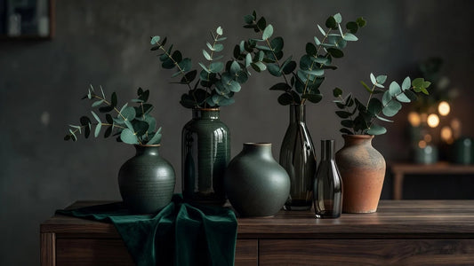 Professional header image for list-based article: Home Decoration Vases: Styles, Materials and Styling Tips