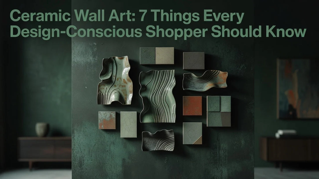 Professional header image for list-based article: Ceramic Wall Art: 7 Things Every Design-Conscious Shopper...