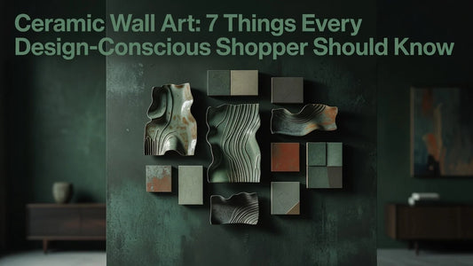 Professional header image for list-based article: Ceramic Wall Art: 7 Things Every Design-Conscious Shopper...