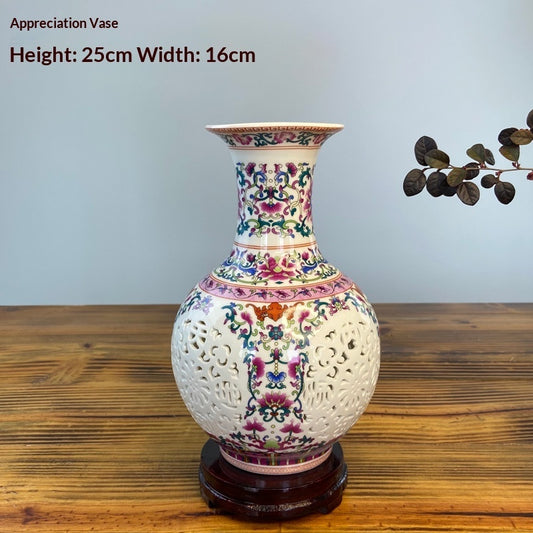 Pastel Vintage Ceramic Vase — view 12