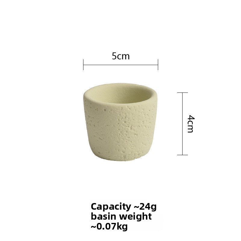 Cement Pillar Candle Holder, concrete decor — view 12