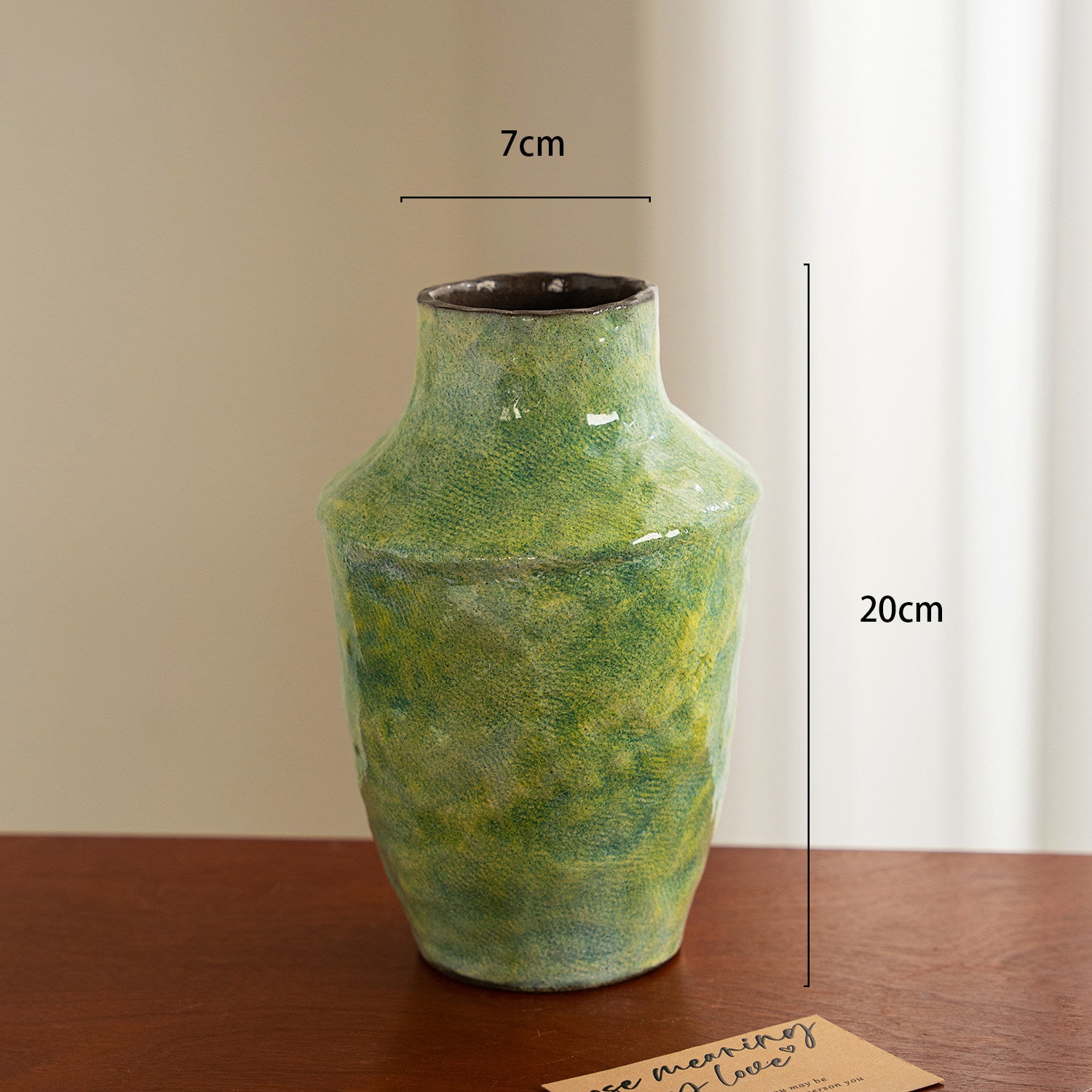 French Retro Ceramic Vase, vintage-style vase — view 6