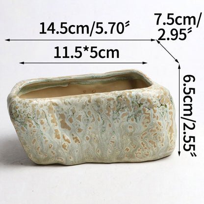 Antique Ceramic Succulent Planter — view 6