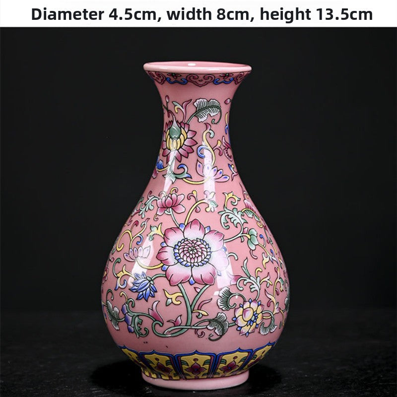 Enamel Ceramic Flower Vase — view 4
