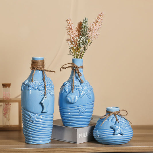 Mediterranean Ceramic Vase, ceramic decor — view 2