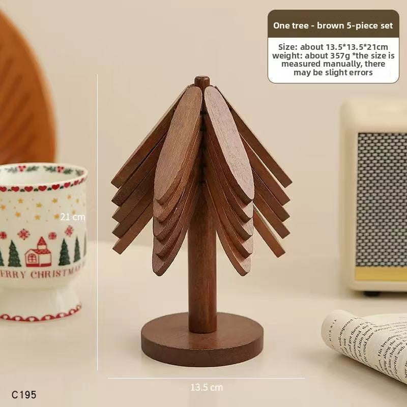 Bamboo Tree-Design Coaster Set — view 3