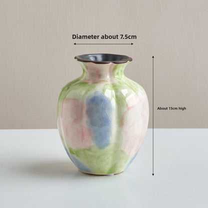 Gradient Artisan Ceramic Vase, artisan vase — view 6
