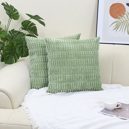 Boho Striped Corduroy Pillow Cover — view 6
