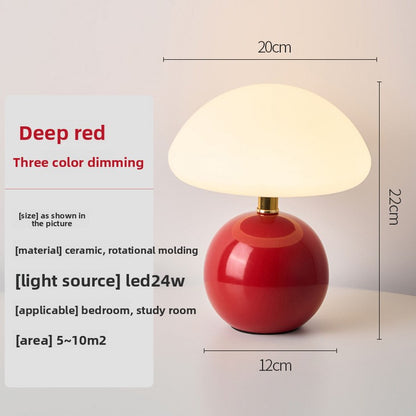 Mushroom Shape LED Table Lamp with Dimming Function, ceramic mushroom LED lamp — view 8