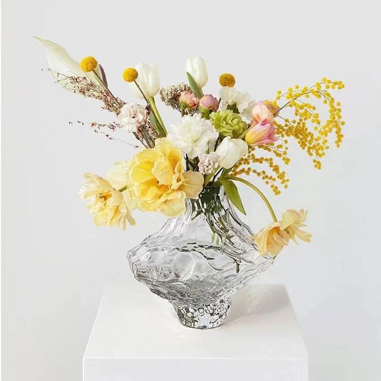 Sculptural Glass Vase, glass decor — view 5