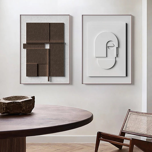 Geometric Abstract Canvas Wall Art — main view