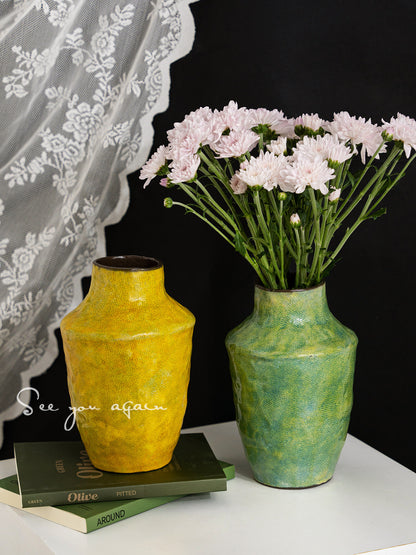 French Retro Ceramic Vase, vintage-style vase — view 5