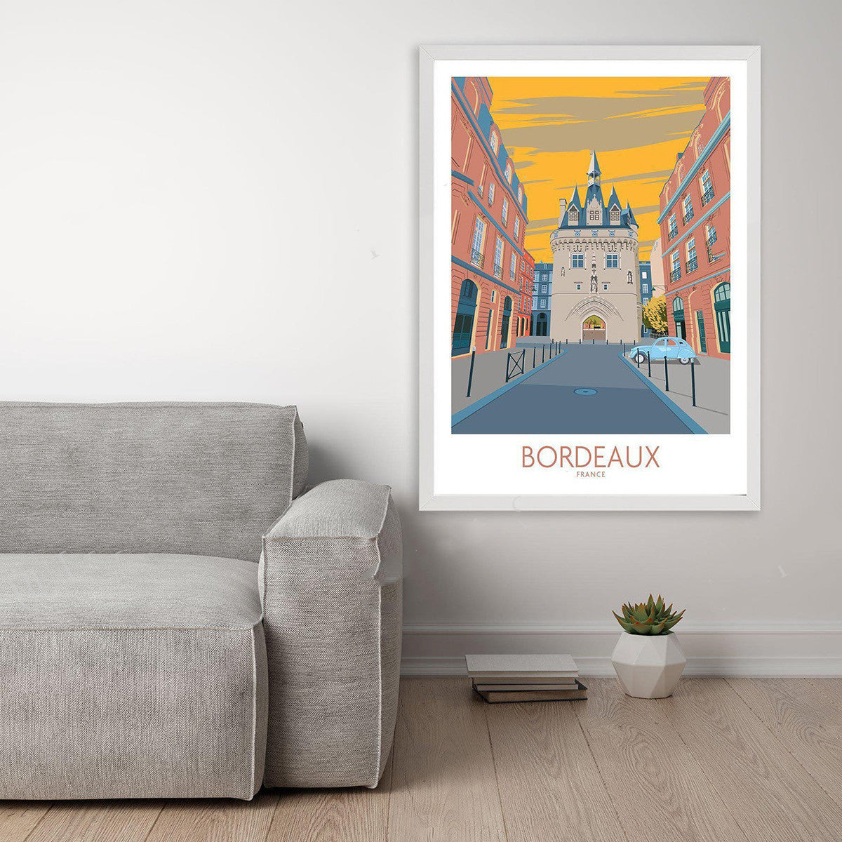 Bordeaux Vintage Travel Print — view 4