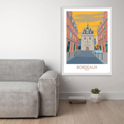 Bordeaux Vintage Travel Print — view 4