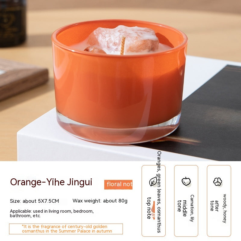 Crystal-Topped Soy Aromatherapy Candle — view 4