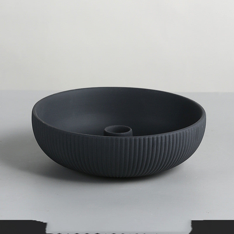 Simple Ceramic Candle Tray — view 3