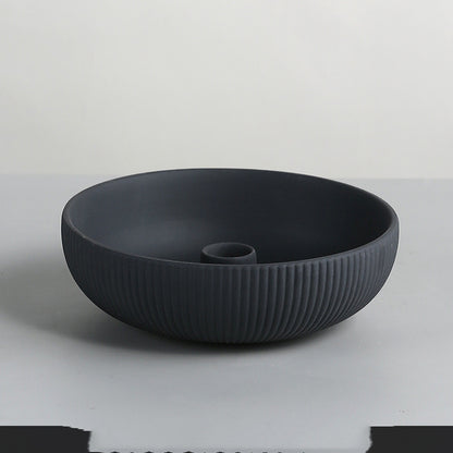 Simple Ceramic Candle Tray — view 3