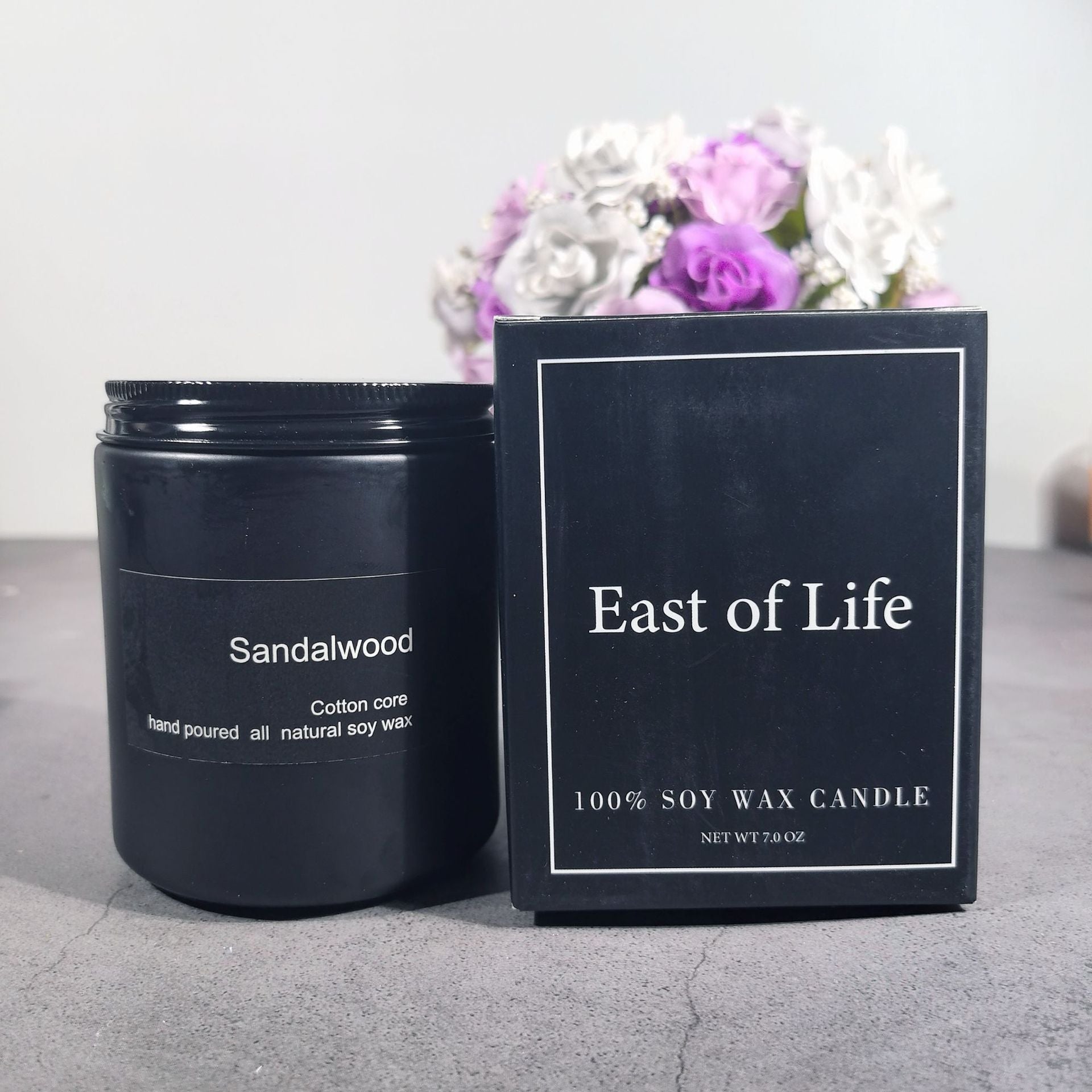 Frosted Glass Smokeless Soy Candle — view 7