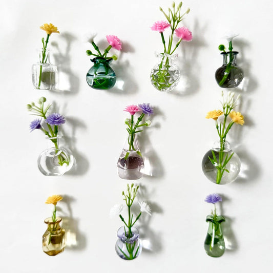 Mini Magnetic Bud Vase — magnetic glass bud vase | BYHIMSELF
