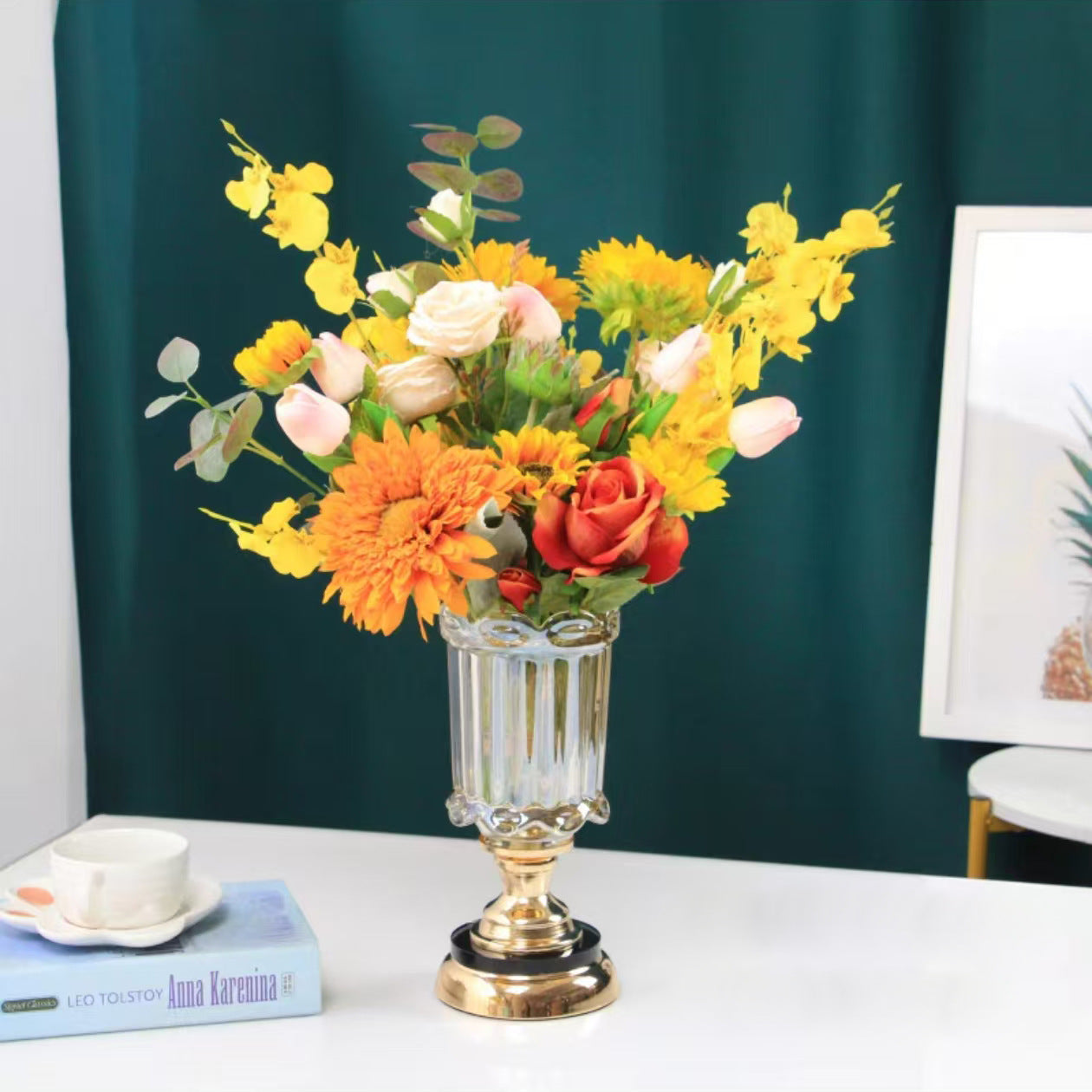 Artisan Glass Vase, hand-crafted glass — view 4