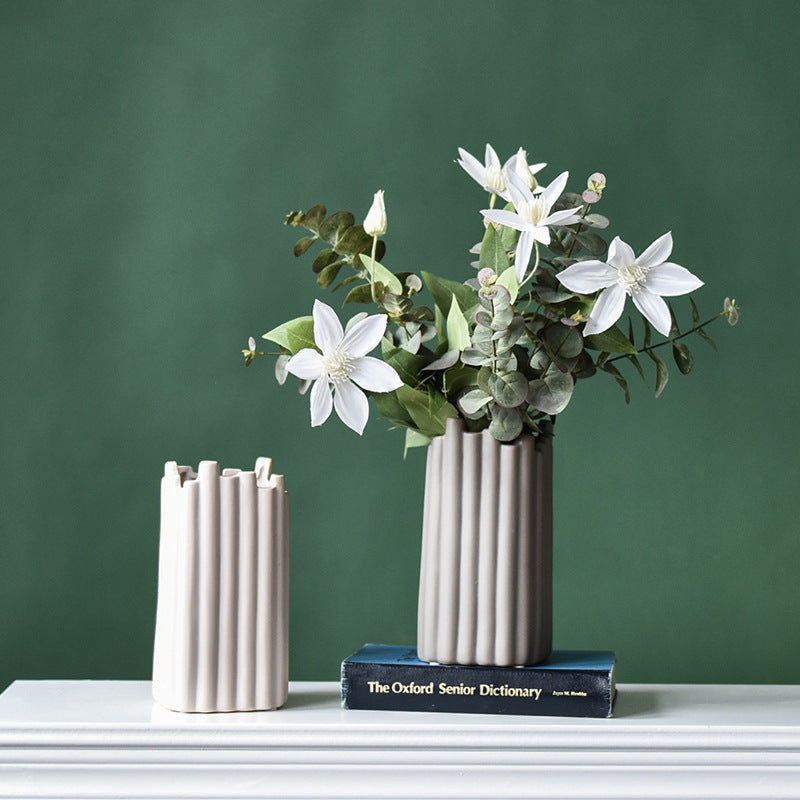 Nordic Irregular Ceramic Vase — view 3