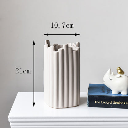 Nordic Irregular Ceramic Vase — view 7