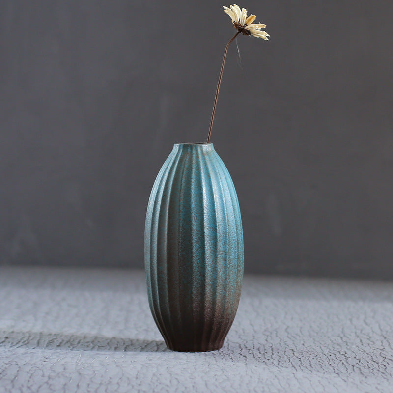 Small Kiln-Glazed Ceramic Vase — main view