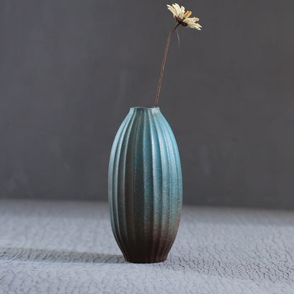 Small Kiln-Glazed Ceramic Vase — main view