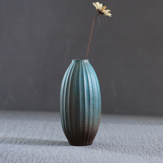 Small Kiln-Glazed Ceramic Vase — main view