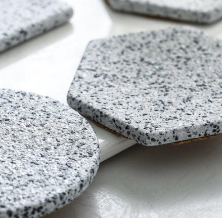 Granite-Effect Ceramic Coaster — view 3
