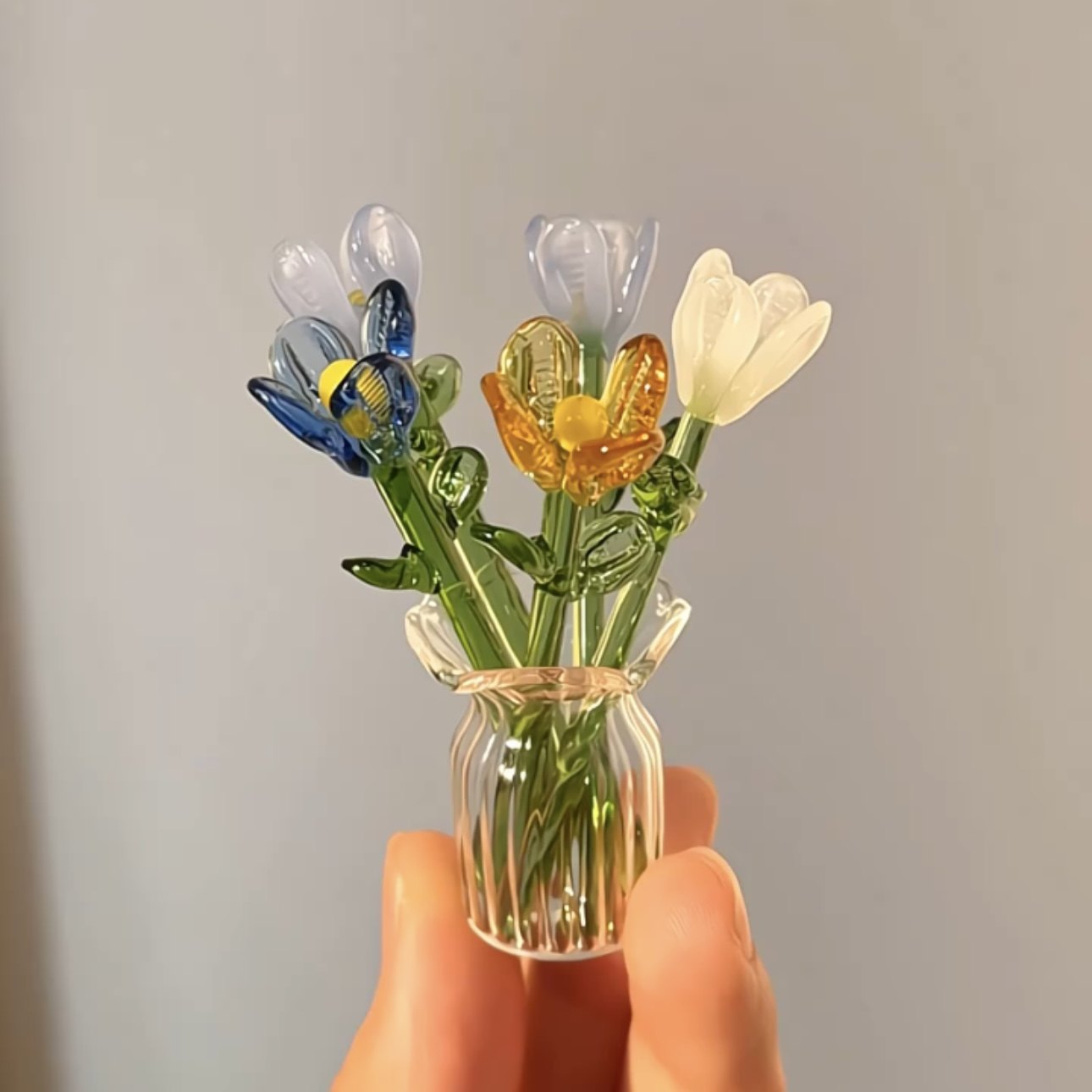 Handmade Glass Bouquet & Vase — view 18
