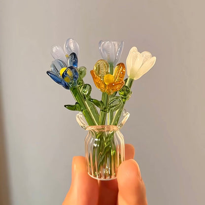 Handmade Glass Bouquet & Vase — view 18