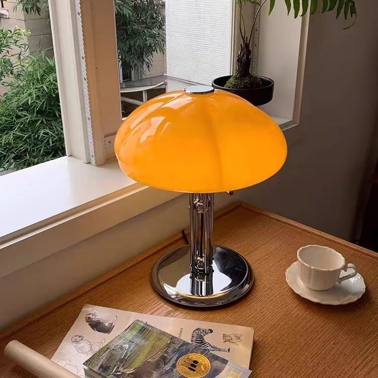 Vintage Bauhaus Mushroom Table Lamp Rechargeable Bedside Lighting, Bauhaus mushroom table lamp — view 5