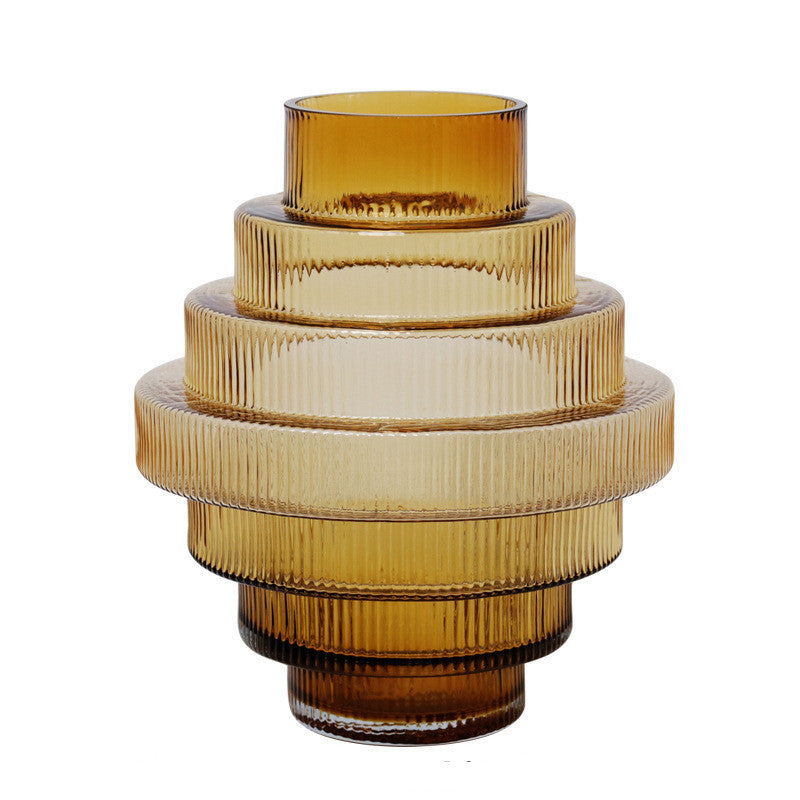 Amber Glass Craft Vase — view 8