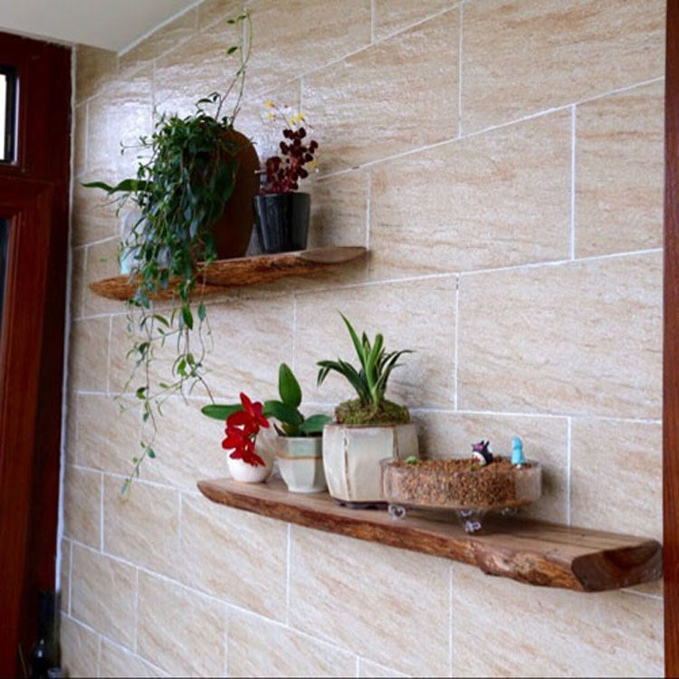 Solid Wood Wall Plant Shelf — main view