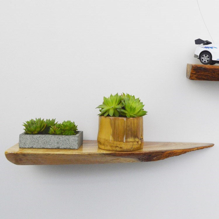 Solid Wood Wall Plant Shelf — view 4