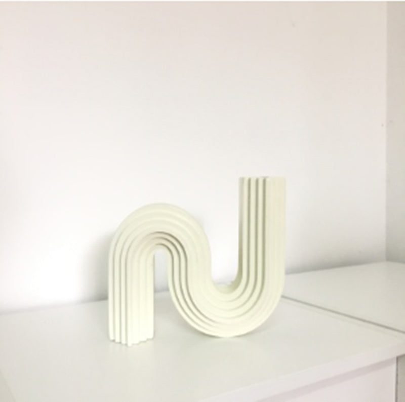 Nordic Geometric Minimalist Vase — main view