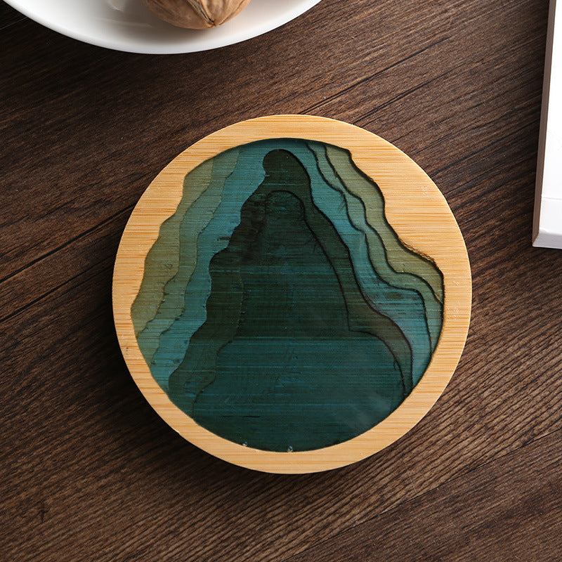 Bamboo Insulated Tea Coaster — view 12