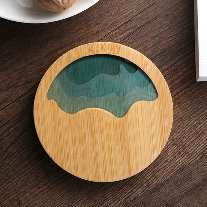 Bamboo Insulated Tea Coaster — view 3