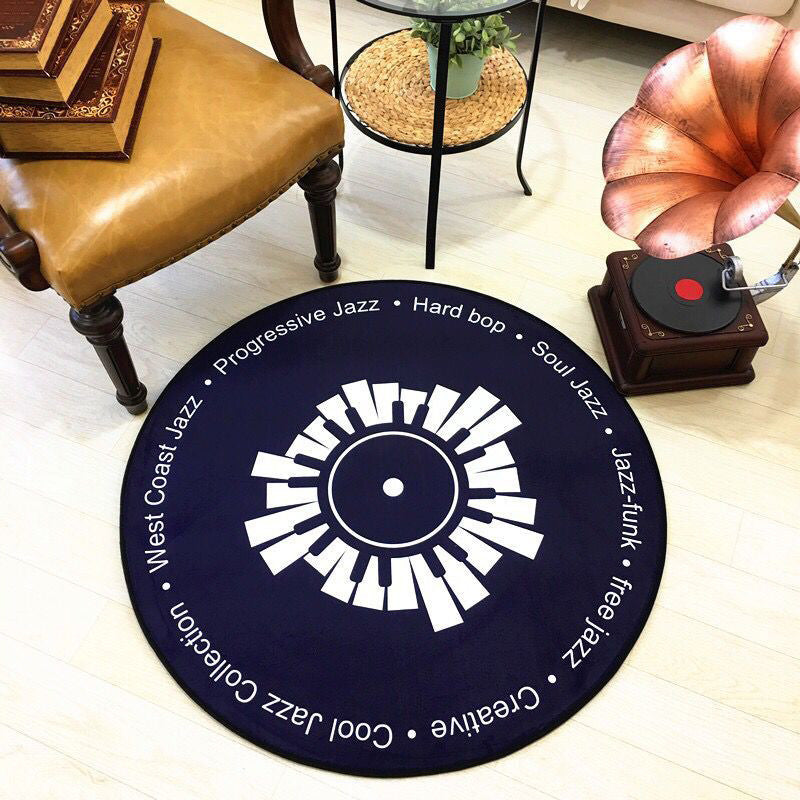Retro Disc Round Rug — view 8