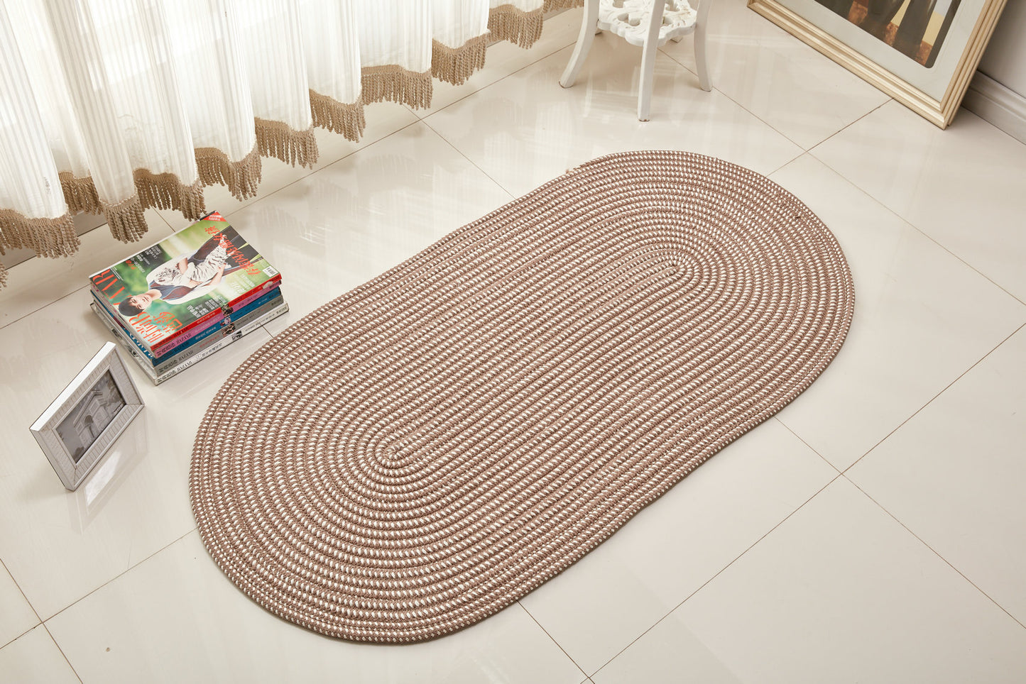 Rope-Woven Oval Rug - Machine Washable — view 4