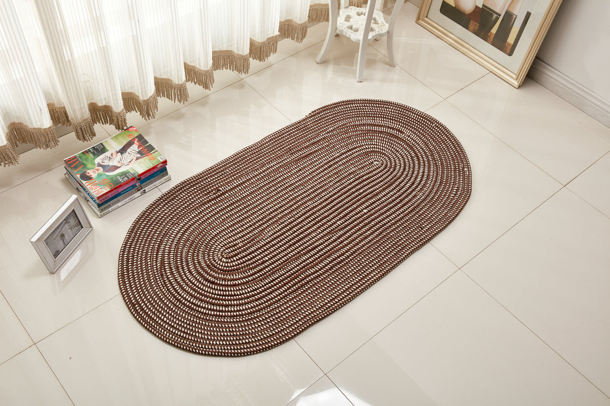 Rope-Woven Oval Rug - Machine Washable — view 2