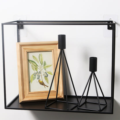 Black Iron Single-Stem Candle Holder — view 4